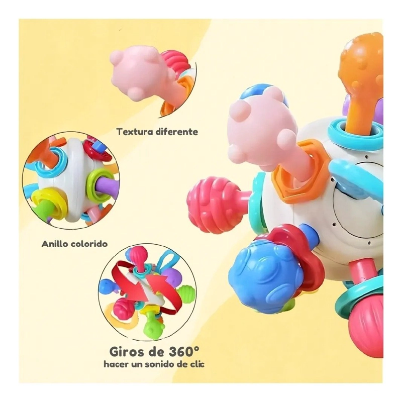 PELOTA ESTIMULANTE BEBE DE GOMA - 5