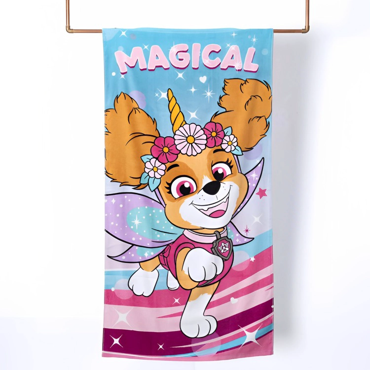TOALLA DE PLAYA 70X140CM. /  PAW PATROL NIÑA MAGIC – MASHINI - 3