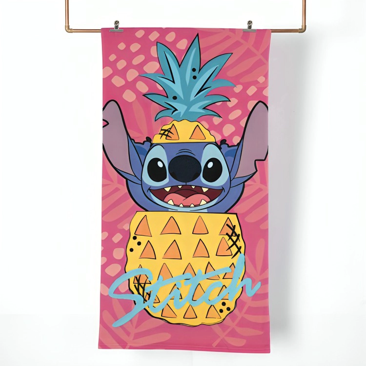 TOALLA DE PLAYA 70×140 CM + BOLSO /STITCH PIÑA – MASHINI - 3