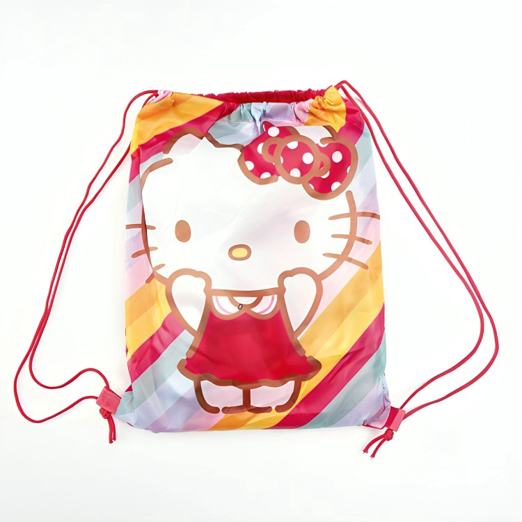 TOALLA DE PLAYA 70×140 CM + BOLSO /HELLO KITTY ARCOIRIS – MASHINI - 2