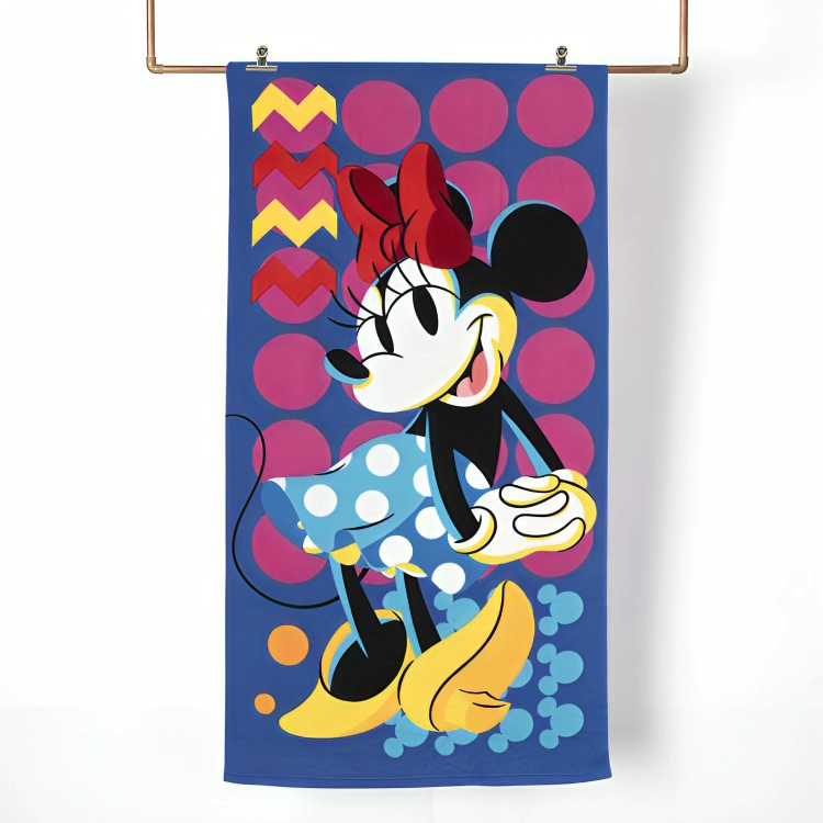 TOALLA DE PLAYA 70×140 CM + BOLSO /MINNIE GRAFICA – MASHINI - 2