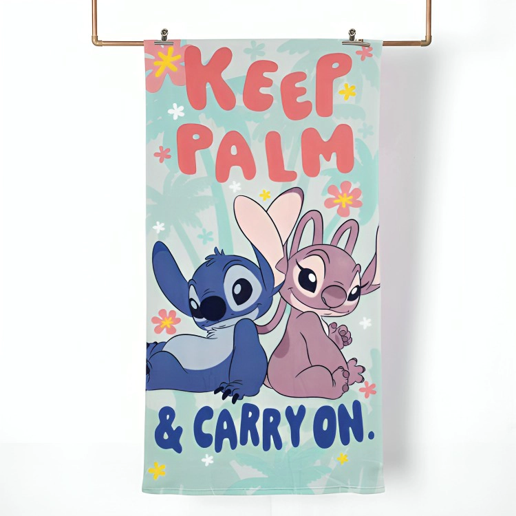 TOALLA DE PLAYA 70×140 CM + BOLSO /STITCH PALM – MASHINI - 1