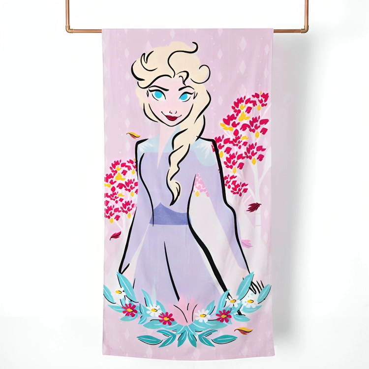 TOALLA DE PLAYA 70X140CM. /  FROZEN FLORES – MASHINI - 2