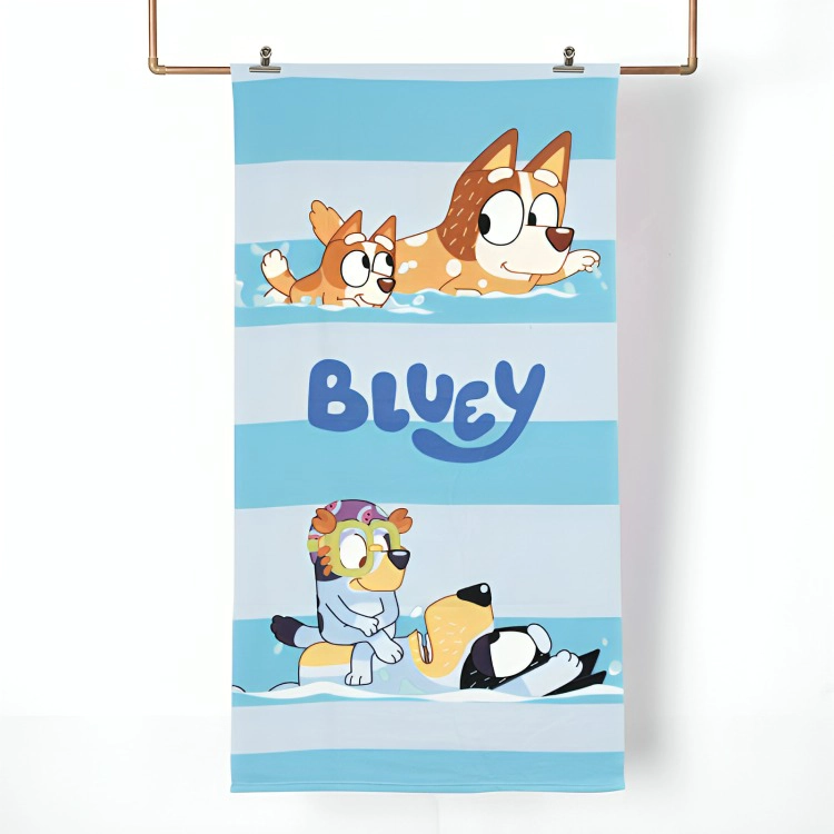 TOALLA DE PLAYA 70×140 CM + BOLSO / BLUEY AGUA – MASHINI - 3