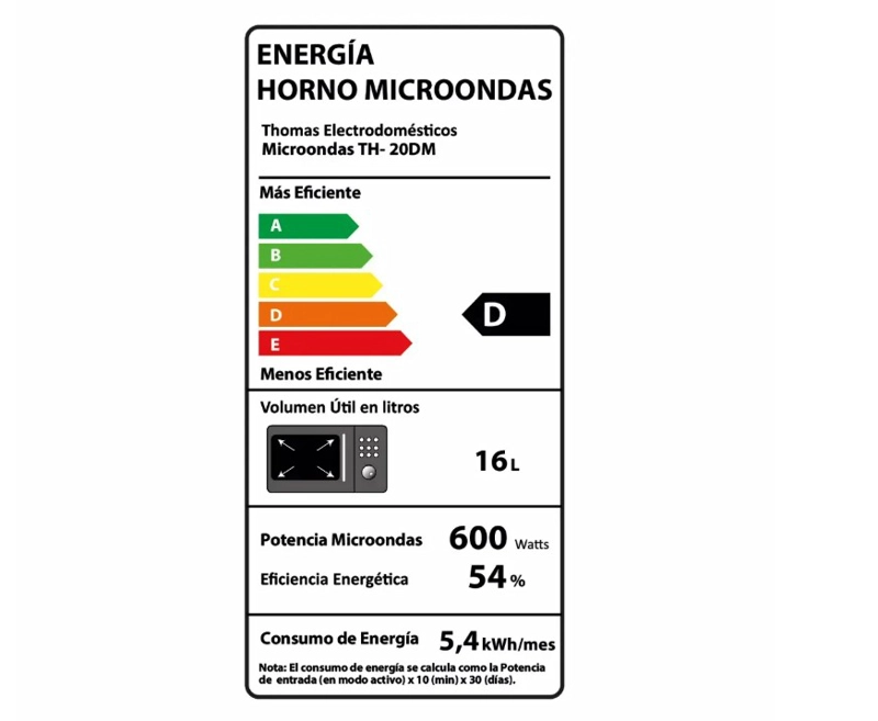 MICROONDAS THOMAS TH-20DM - 7