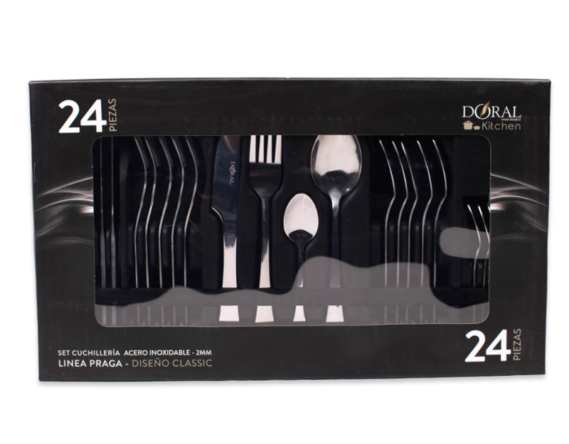 SET CUCHILLERIA PRAGA 24 PZS. 2.0MM - 1
