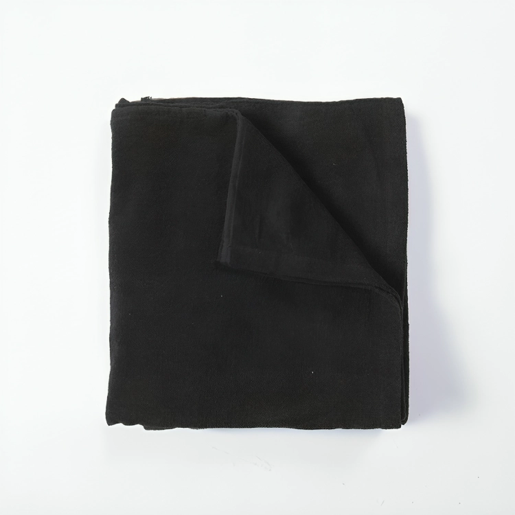PONCHO DE PLAYA 70×100 CM./ NEGRO – MASHINI - 2