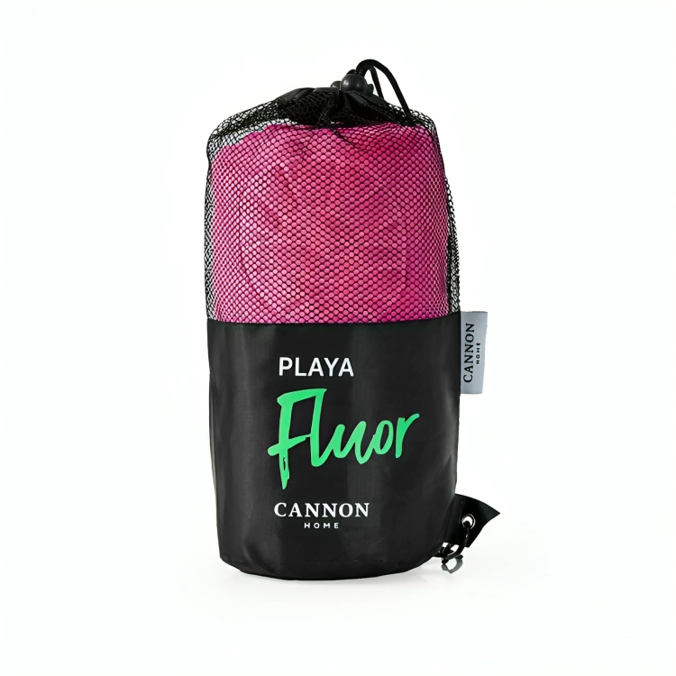TOALLA DE PLAYA 380GR. FLUOR 80X160CM. / TURQUESA – CANNON - 3