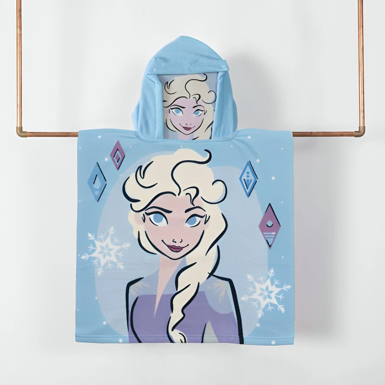 TOALLA DE PLAYA CON CAPUCHA  FROZEN COPOS - 1