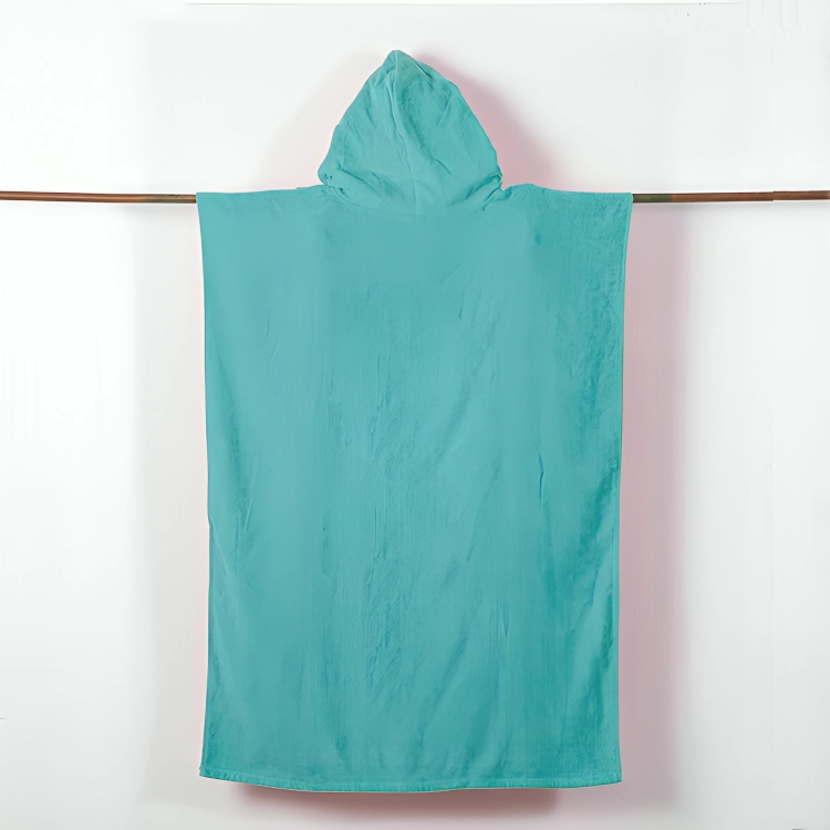 PONCHO DE PLAYA 70×100 CM./ TURQUESA – MASHINI - 2