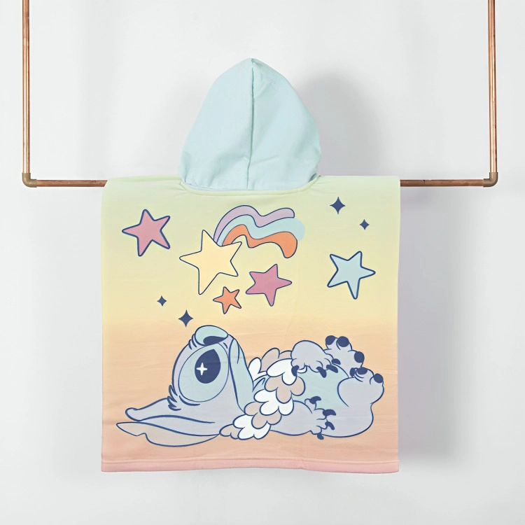 TOALLA DE PLAYA CON CAPUCHA STITCH MOON - 3