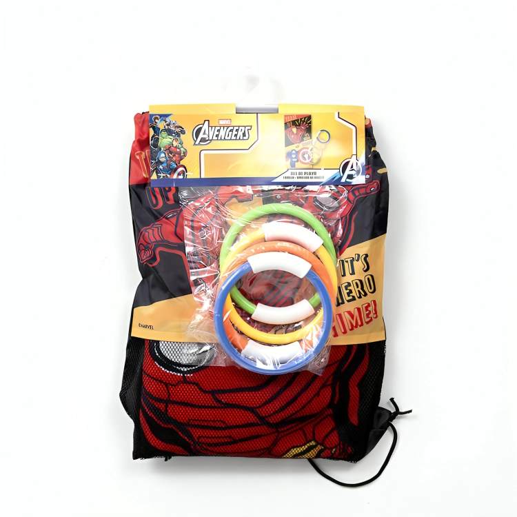 SET TOALLA DE PLAYA 70×140 CM. + TESORO/ AVENGERS HERE – MASHINI - 1