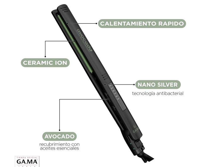PLANCHA ALISADORA CABELLO ELEGANCE AVOCADO ST GAMA - 5