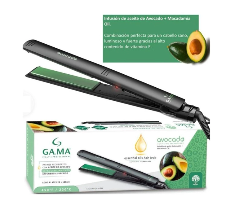 PLANCHA ALISADORA CABELLO ELEGANCE LED COCONUT  GAMA - 5