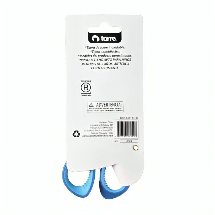 PACK 4 TIJERAS ESCOLAR PULG CONFORT GRIP - 1