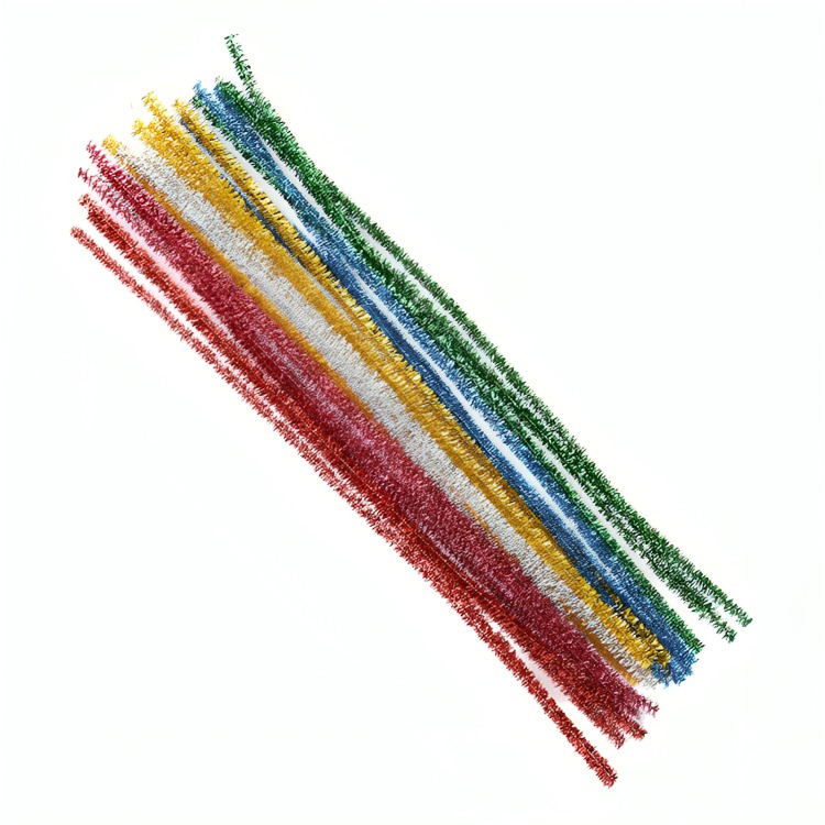 PACK 4 VARILLAS DE CHENILLE METALICAS - 1