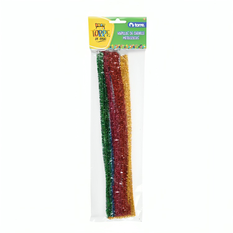 PACK 4 VARILLAS DE CHENILLE METALICAS - 3