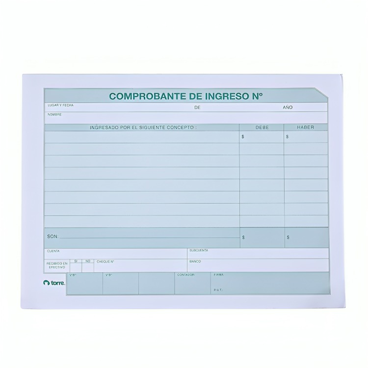 PACK 3 COMPROBANTE EGRESO 50 HOJAS. – TORRE - 1