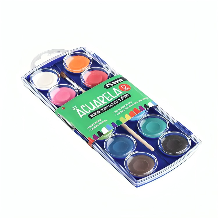 PACK 3 SET ACUARELA 12 COLORES – TORRE - 3