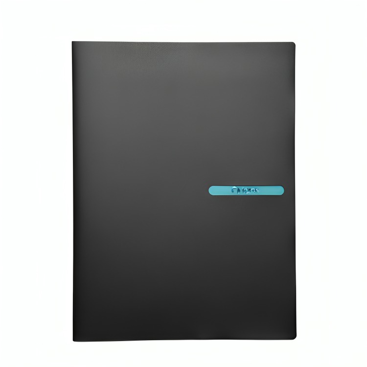 PACK 4 CARPETA 5 BOLSILLOS NEGRO - 2