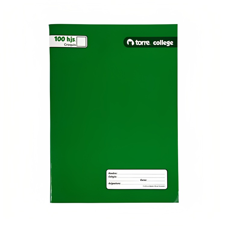 PACK 4 CUADERNO COLLEGE CROQUIS 100 HOJAS - 2