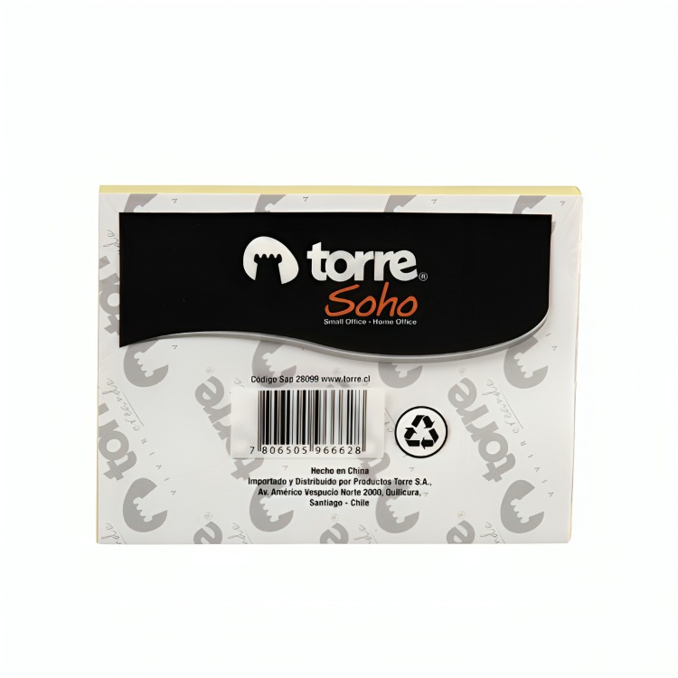 PACK 4 NOTAS AMARILLO 100 HOJAS – TORRE - 2