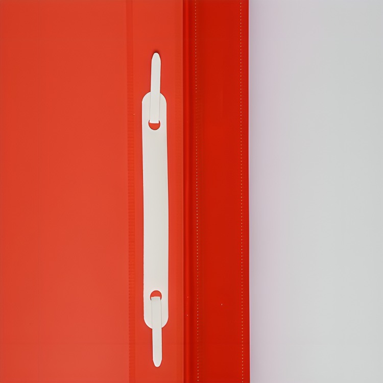 PACK 4 CARPETA PVC PLAST FILE OFICIO ROJO - 1