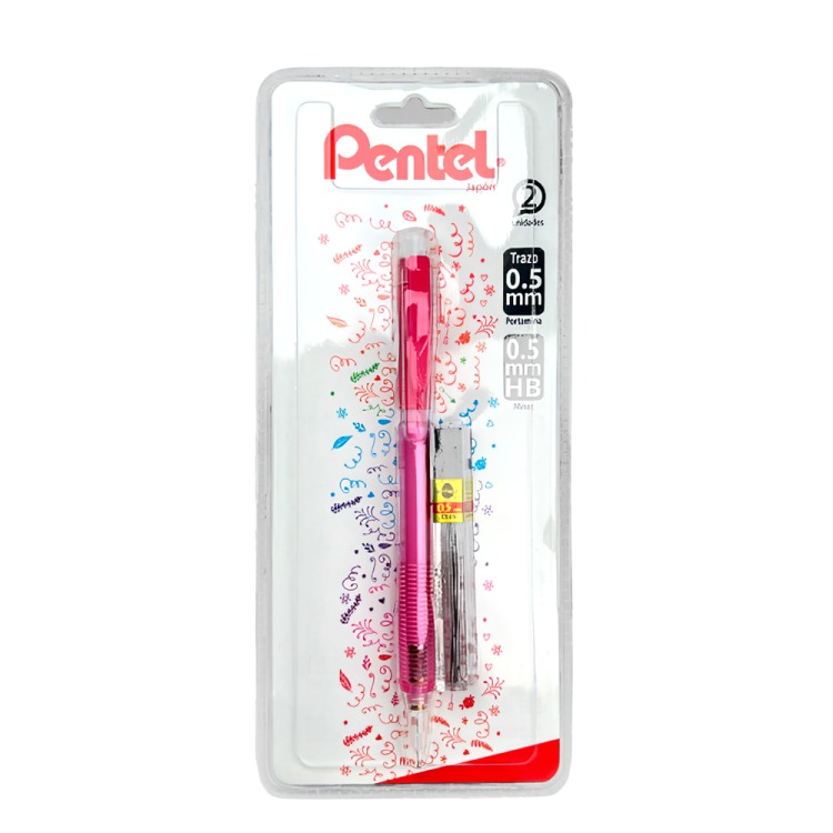PACK 3 PORTAMINA + MINAS 0.5 MM – PENTEL - 1
