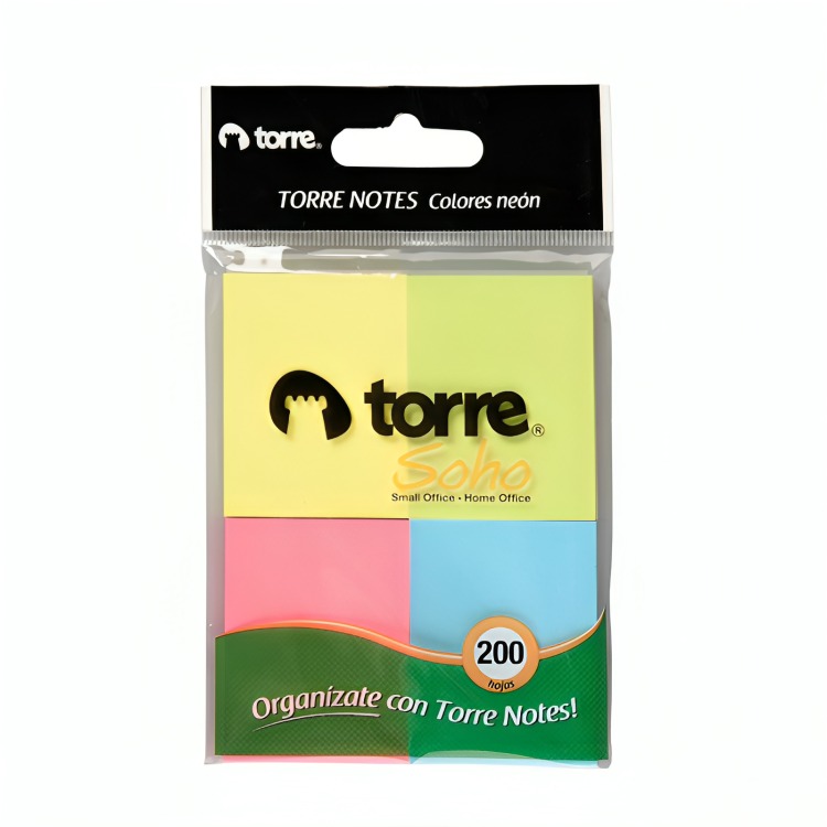 PACK 4 NOTAS 4 UND. 5.1×3.8 CM. NEON 200 HOJAS - 2