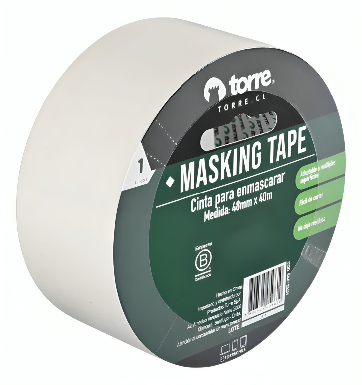 PACK 3 CINTA MASKING TAPE CREMA 36MM. X40M. – TORRE - 3