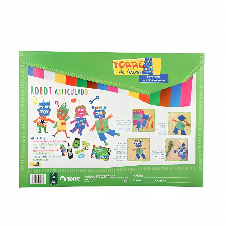PACK 3 BOLSON CARTULINA METALICA – TORRE - 2