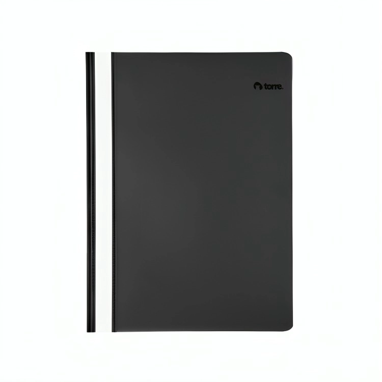 PACK 4 CARPETA PVC PLAST FILE CARTA  NEGRA - 1