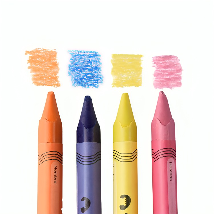 PACK 4 LAPICES CERA 12 COLORES TRIANGULAR - 2