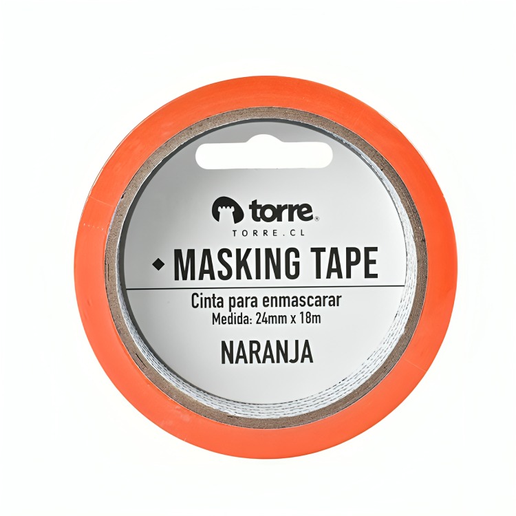 PACK 3 CINTA MASKING NARANJO 24MM. X18M. – TORRE - 1