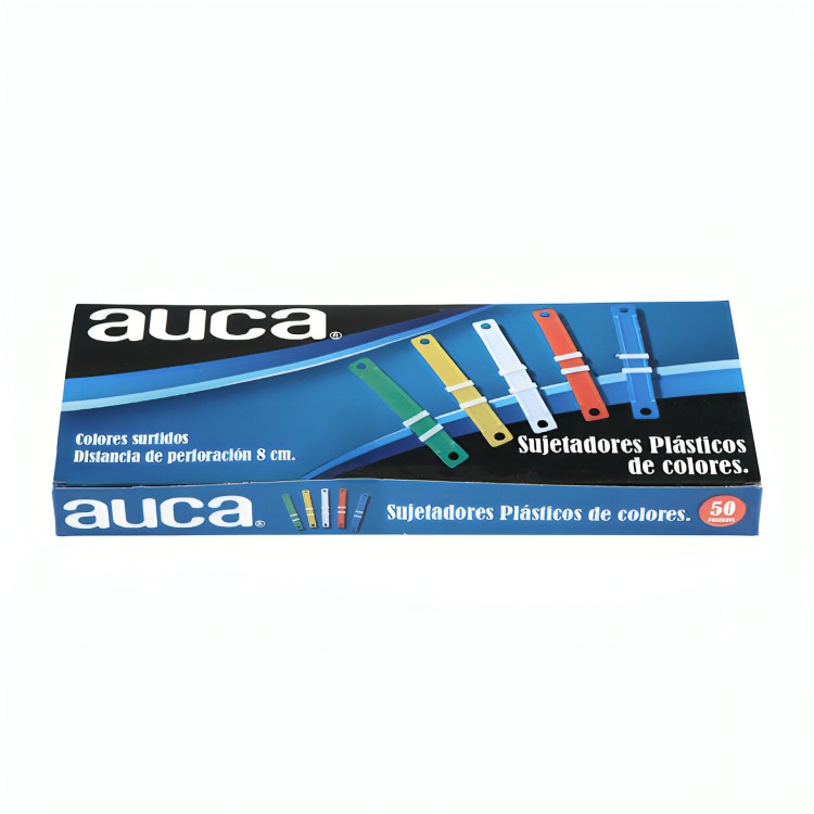 PACK 4 SUJETADORES PLASTICOS COLORES 50 UNID - 2