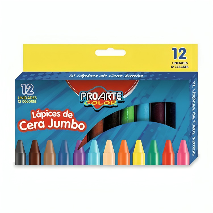 PACK 3 LAPICES CERA 12 COLORES ESTRA GRUESOS – PROARTE - 2