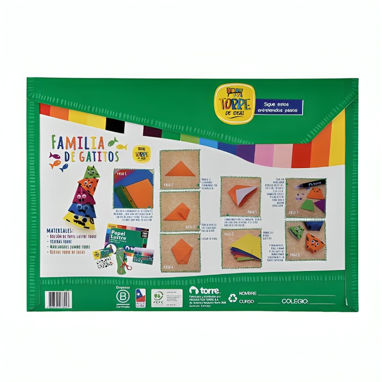 PACK 3 BOLSON PAPEL LUSTRE 20 HOJAS – TORRE - 3