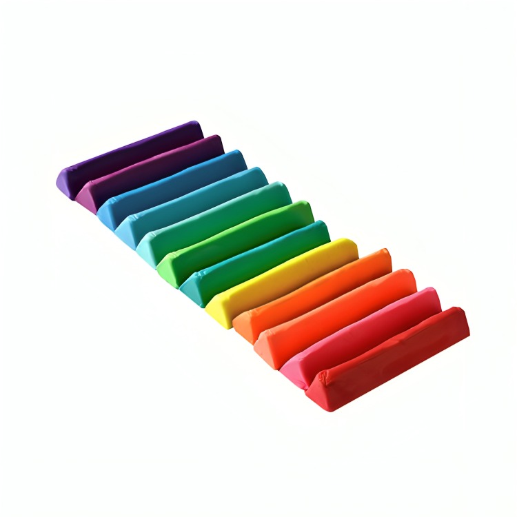 PACK 4 PLASTICINAS TRIANGULAR NEON 12 COLORES - 2