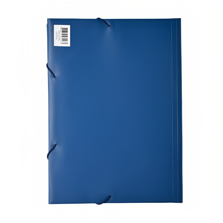PACK 4 CARPETA PVC CARTERA CON ELASTICO AZUL - 2