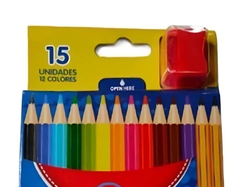 PACK 4 LAPICES DE COLOR 12 UND LARGOS 2 LAPICES GRAFITOS SACAPUNTAS - 2