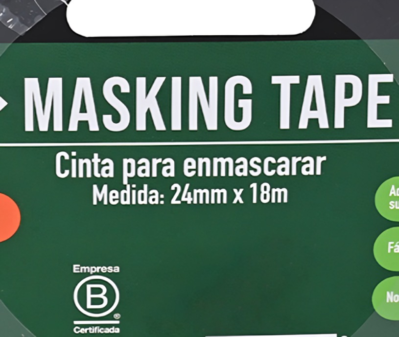 PACK 3 CINTA MASKING ROJO 24MM. X18M. – TORRE - 1