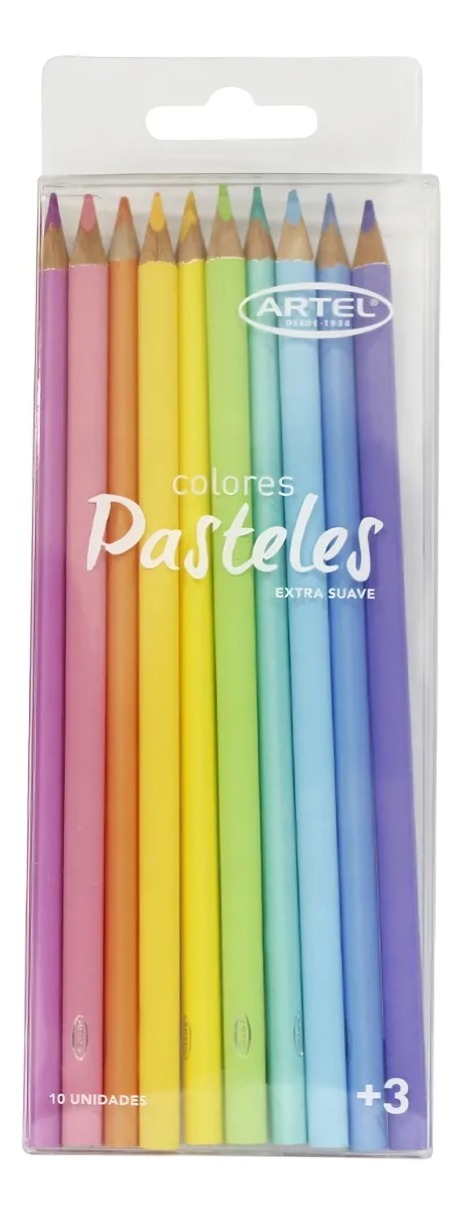 PACK 3 SET 10 LAPICES DE COLOR PASTEL – ARTEL - 2