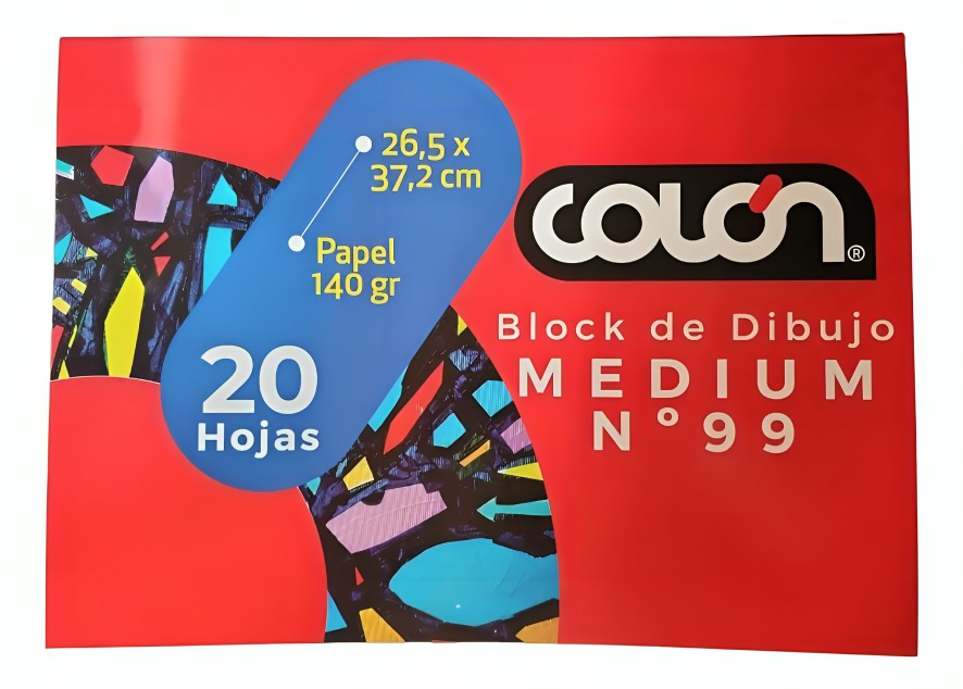 PACK 3 BLOCK DE DIBUJO MEDIUM N°99 20 HOJAS - 3