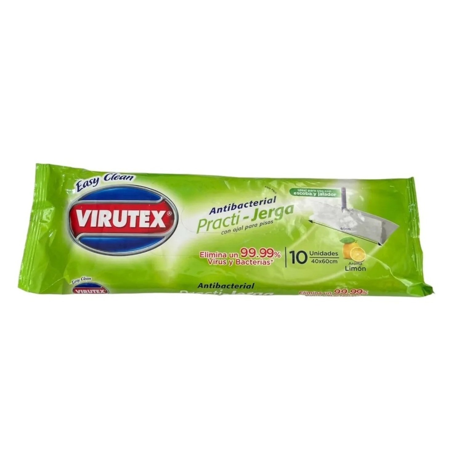 PACK X 4 TRAPERO HUMEDO DESINFECTANTE PARA PISO / LIMON – VIRUTEX - 1