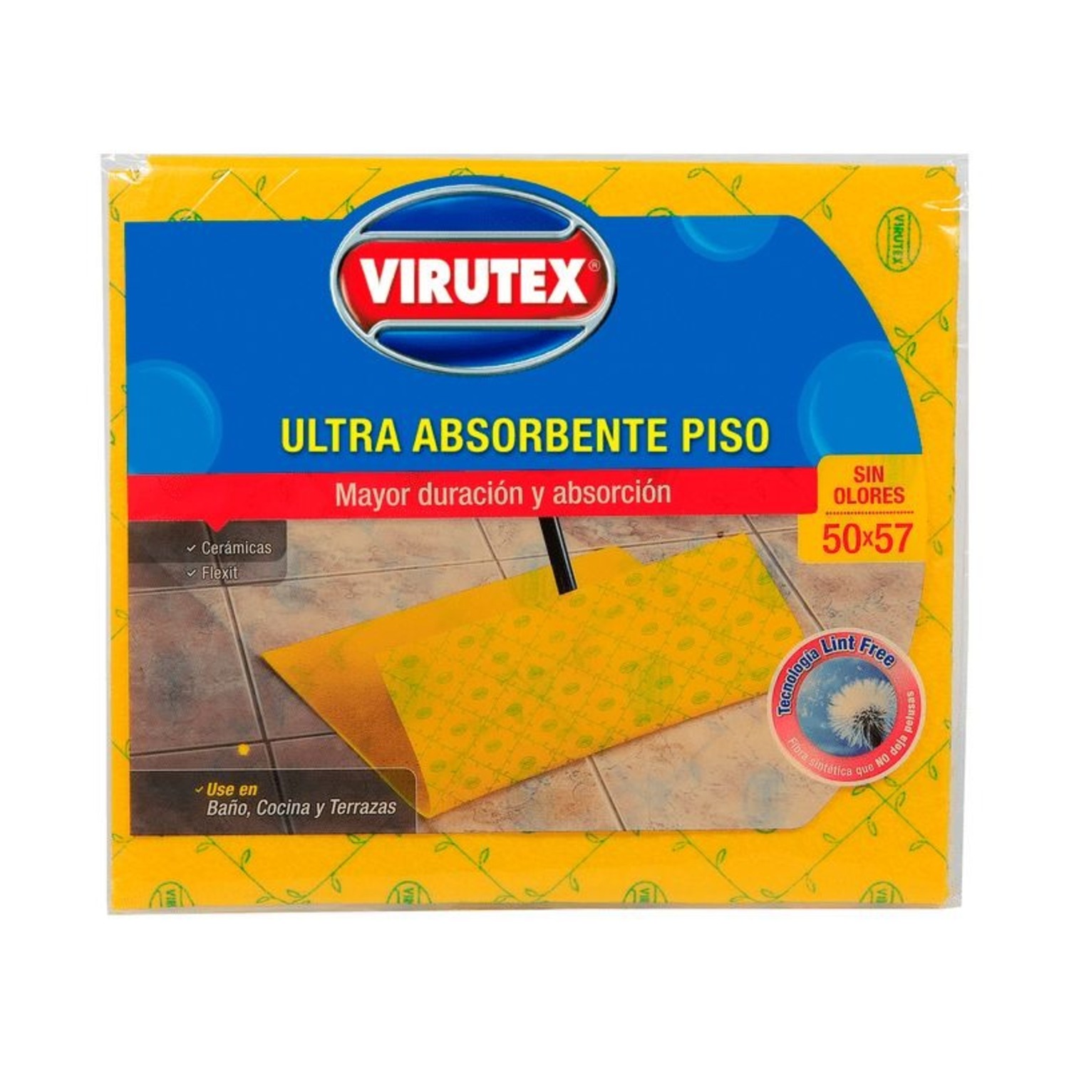 PACK X 4 TRAPERO ULTRA ABSORBENTE GIGANTE- VIRUTEX - 1