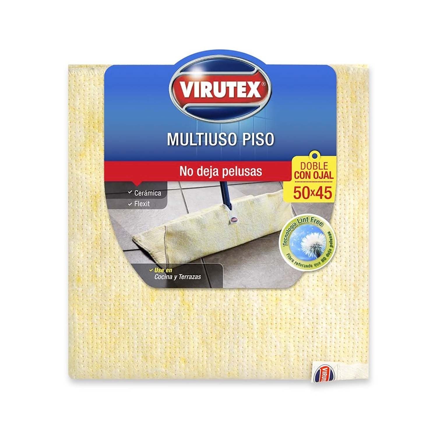 PACK X 4 TRAPERO DOBLE CON OJAL 45×50 CM – VIRUTEX - 2