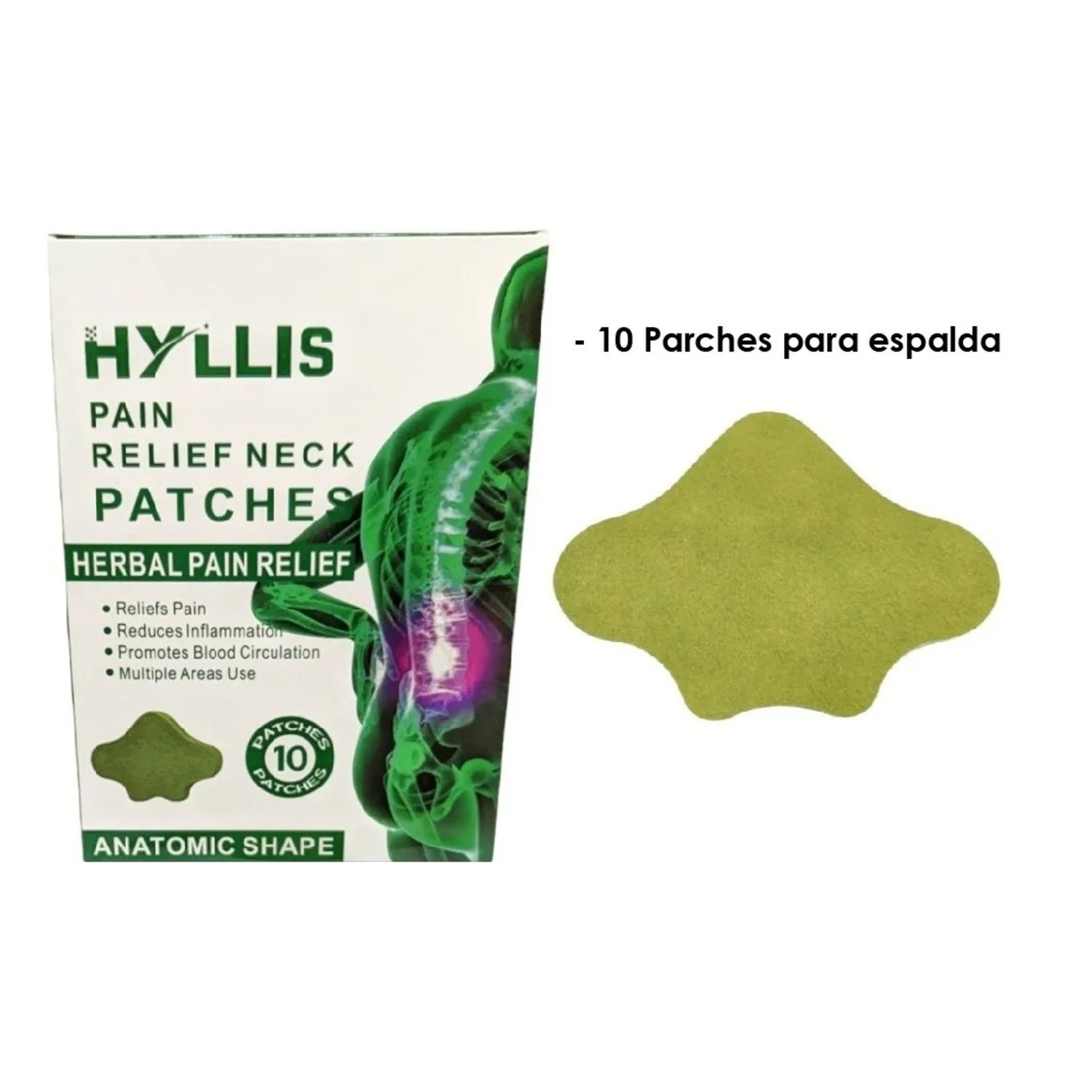 PACK X3 PARCHE PARA ALIVIAR EL DOLOR DE ESPALDA Y AREA LUMBAR (10PZ) - 4