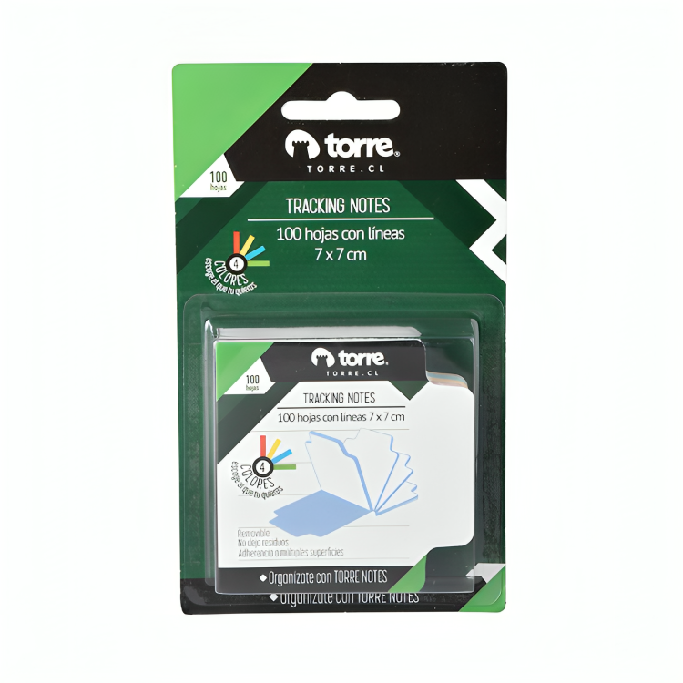 PACK 2 NOTAS TRACKING 7×7 CM. 100 HOJAS – TORRE - 1