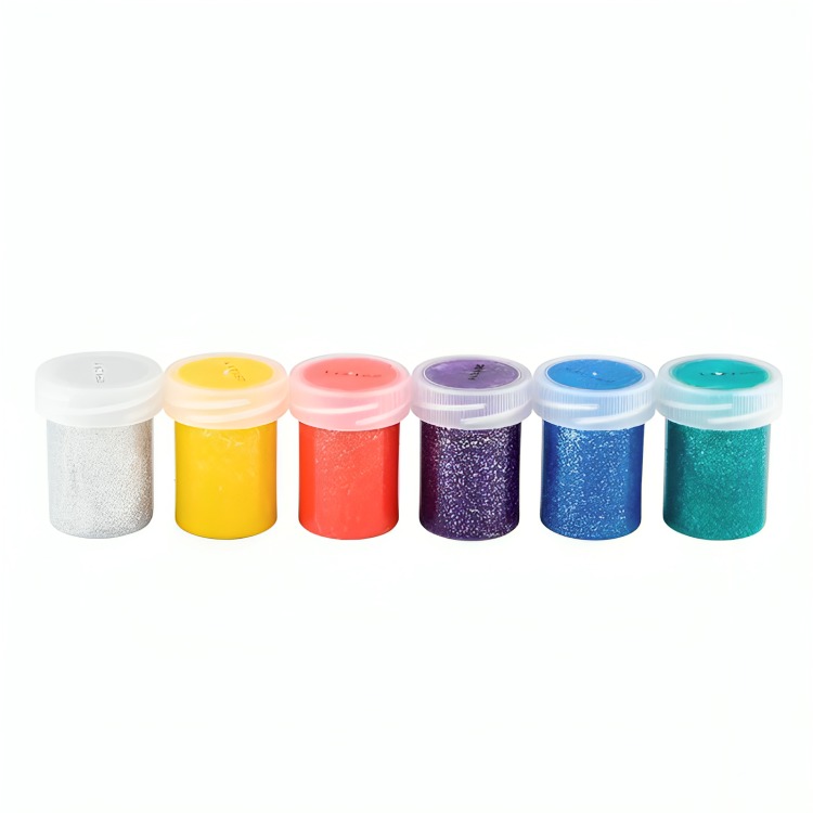 PACK 2 TE MPERAS 6 COLORES GLITTER – TORRE - 1