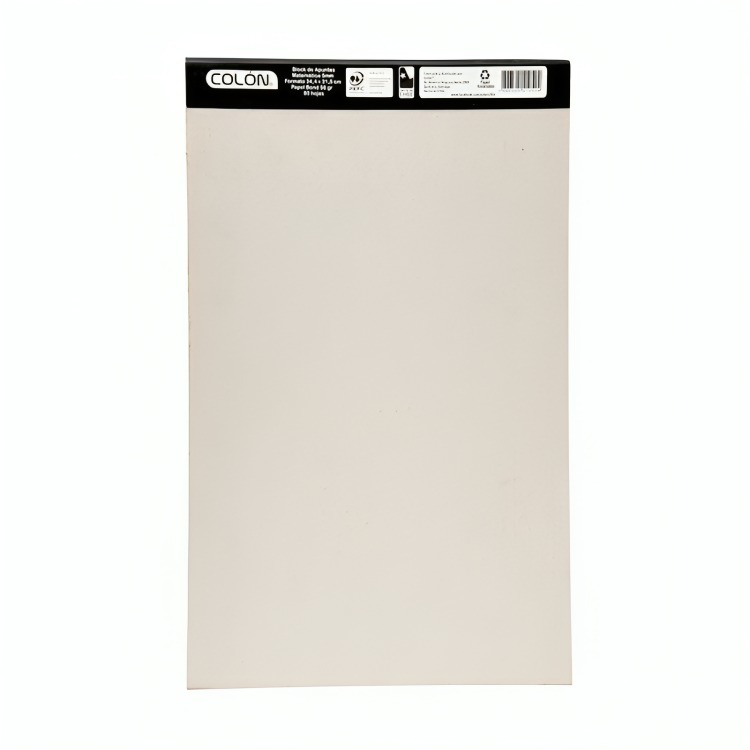 BLOCK OFICIO MATEMATICA 5MM. BO-31/80 – COLON - 1